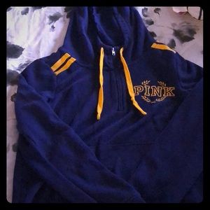 Pink Half-Zip Hoodie